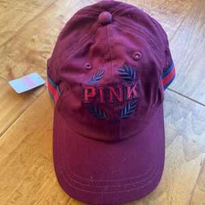 NWT Victoria’s Secret PINK hat maroon logo